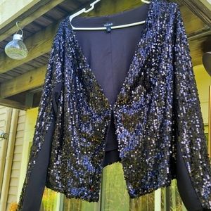 Torrid Plus Size Sequin Cropped Blazer
